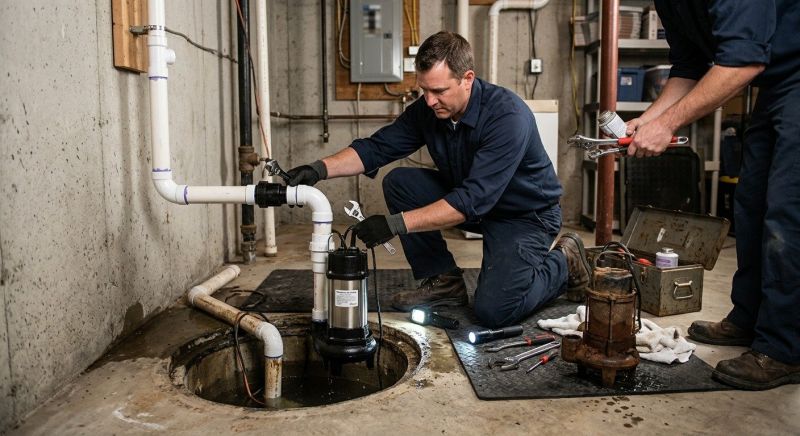 Sump Pump Relocation in Mobile, AL